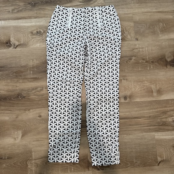 J. McLaughlin Pants - J. McLaughlin Women's Ankle Pants‎ Black And White Print  Size 0